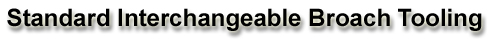 Broach Tooling and Broach Tools